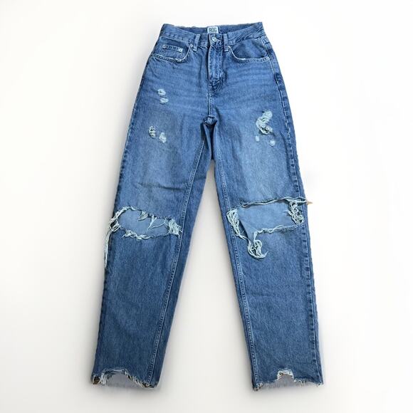 BDG Urban Outfitters Denim - BDG Urban Outfitters High Rise Baggy Jeans Size 24 Distressed Casual 90’s Retro